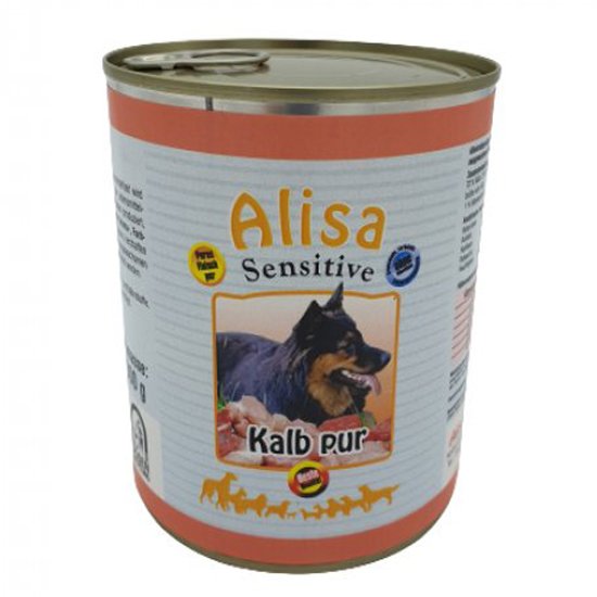 6 x Kalb Hundefutter nass (ohne Zusätze) Allergiker geeignet
